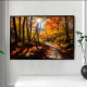 Quadro Decorativo Paisagem de Floresta Repleta de �rvores na Primavera