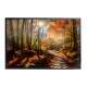 Quadro Decorativo Paisagem de Floresta Repleta de �rvores na Primavera