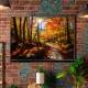 Quadro Decorativo Paisagem de Floresta Repleta de �rvores na Primavera