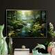 Quadro Decorativo Paisagem Esbelta Rio com Flores