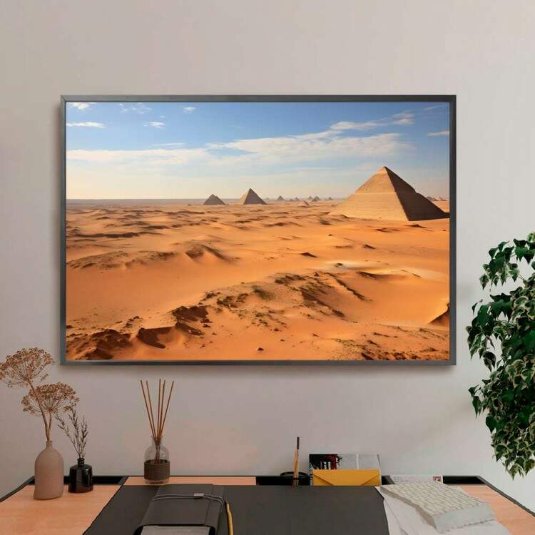 Quadro Decorativo Paisagem Pirmide no Deserto