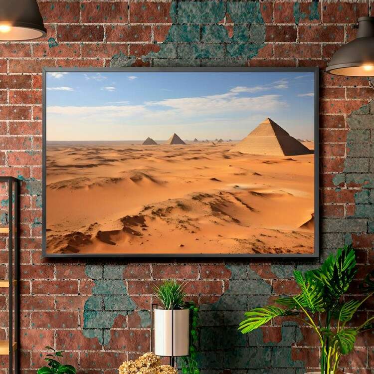 Quadro Decorativo Paisagem Pirmide no Deserto