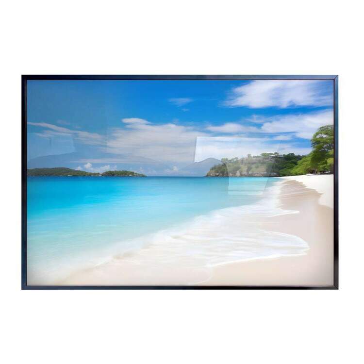 Quadro Decorativo Paisagem Praia com guas Cristalinas