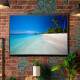 Quadro Decorativo Paisagem Praia e C�u Azul