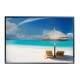Quadro Decorativo Paisagem Quiosque em Praia Transmitindo Paz