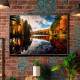 Quadro Decorativo Paisagem Rio com �rvores em Primavera