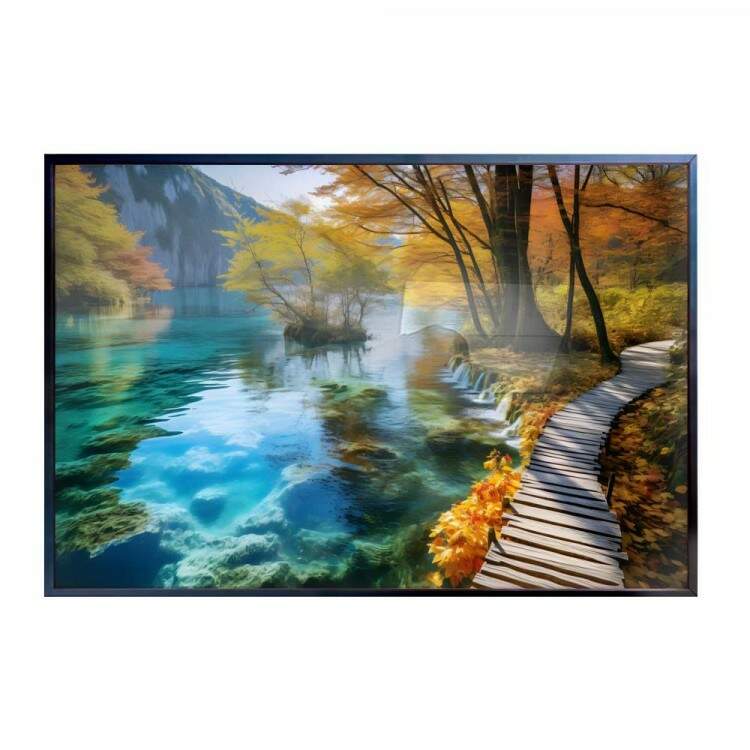 Quadro Decorativo Paisagem Trilha e Rio