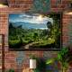 Quadro Decorativo Paisagem Trilha em Floresta com Lindas �rvores