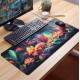 Mouse Pad Gigante 70x30cm Floral com Uma Diversidade de Flores