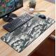 Mouse Pad Gigante 70x30cm Estilo Camuflado Em Tons de Cinza