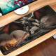 Mouse Pad Gigante 70x30cm Para Gamers Drag�o de Armadura e Espada