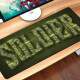 Mouse Pad Gigante 70x30cm Palavra Soldier com Estampado Camuflado