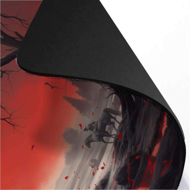 Mouse Pad Gigante Soldado Em Cenrio Vermelho Sombrio 70x30cm