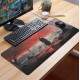 Mouse Pad Gigante Soldado Em Cen�rio Vermelho Sombrio 70x30cm