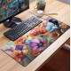 Mouse Pad Gigante 70x30cm Estilo Pintura Flores Coloridas