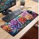 Mouse Pad Gigante 70x30cm Estilo Pintura Lotus Coloridas