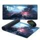 Mouse Pad Gigante 70x30cm Guerra Futuristica Em Um Ambiente de Caos