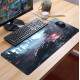 Mouse Pad Gigante 70x30cm Guerra Futuristica Em Um Ambiente de Caos