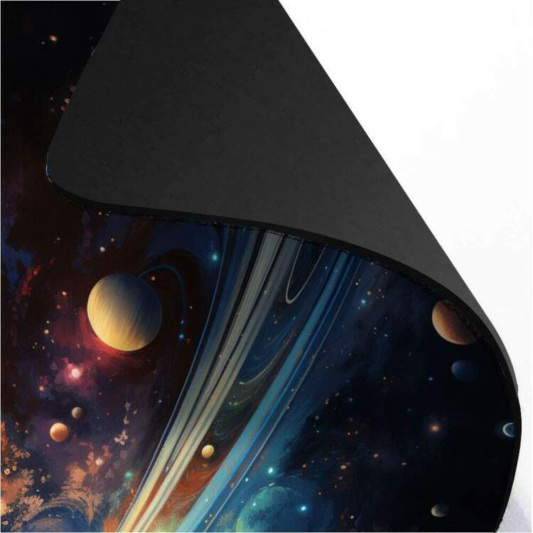 Mouse Pad Gigante 70x30cm Planetas no Espao Repleto de Galxias