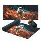 Mouse Pad Gigante 70x30cm Astronauta Repleto de Flores no Espa�o
