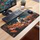 Mouse Pad Gigante 70x30cm Astronauta Repleto de Flores no Espa�o
