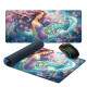 Mouse Pad Gigante 70x30cm Sereia com Calda Azul e Cabelo Roxo