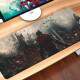Mouse Pad Gigante 70x30cm Guerreiro Medieval com Armadura e Espada