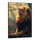 Quadro Decorativo Le�o Motivacional Minha For�a Vem do Alto