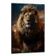 Quadro Decorativo Le�o Poderoso Transmitindo Poder e For�a