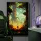 Quadro Decorativo �rvores com Cip�s em Floresta