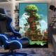 Quadro Decorativo Estilo Retr� Casas Feitas em �rvores com Cip�