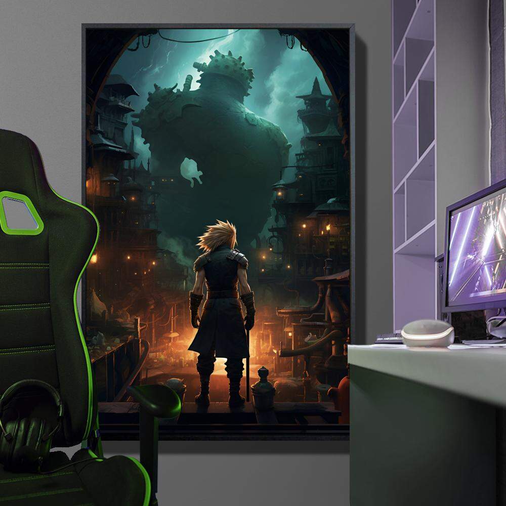 Quadro Decorativo Inspirado em Jogo Final Fantasy