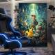 Quadro Decorativo Inspirado em Jogo Pok�mon e Outras Criaturas