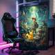 Quadro Decorativo Inspirado em Jogo Pok�mon e Outras Criaturas