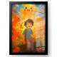 Quadro Decorativo Pok�mon Pikachu e Ash Ketchum