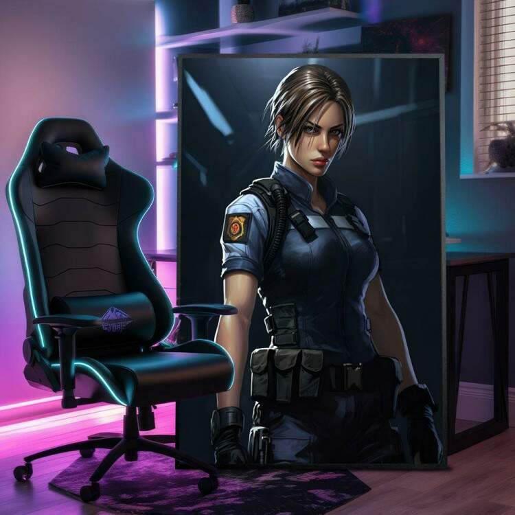 Quadro Decorativo Inspirado em Jogo Resident Evil