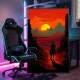 Quadro Decorativo Inspirado no Jogo Sunset Riders Faroeste em Seu Cavalo Estilo Retr�