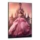 Quadro Decorativo Inspirado em Princesa com Vestido Rosa