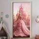 Adesivo de Porta Cole��o Princesa Vestido Rosa