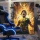 Quadro Decorativo Inspirado em Game de Futebol Dom�nio no Campo e Habilidade do Jogador