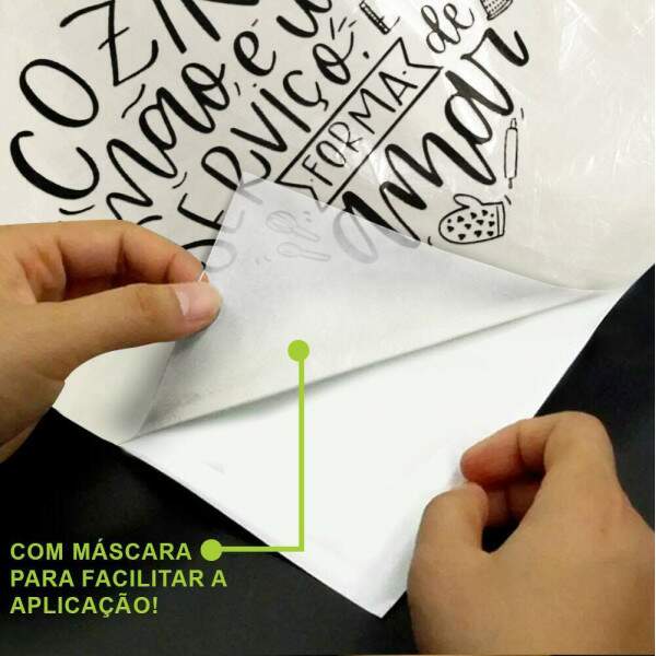 Adesivo de Parede Para Cozinha Cozinhar No  Um Servio