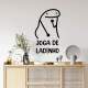 Adesivo de Parede Frase Engra�ado Flork Joga de Ladinho