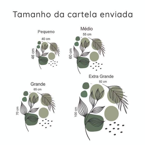Adesivo de Parede Folhagem e Detalhes Rosa Boho