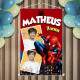 Banner Impresso em Lona Infantil Inspira��o Homem Aranha Personalizado