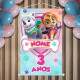 Banner Impresso em Lona Infantil Patrulha Canina Personalizado