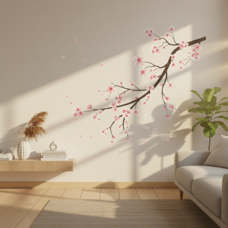 Adesivo de Parede Sakura Delicada