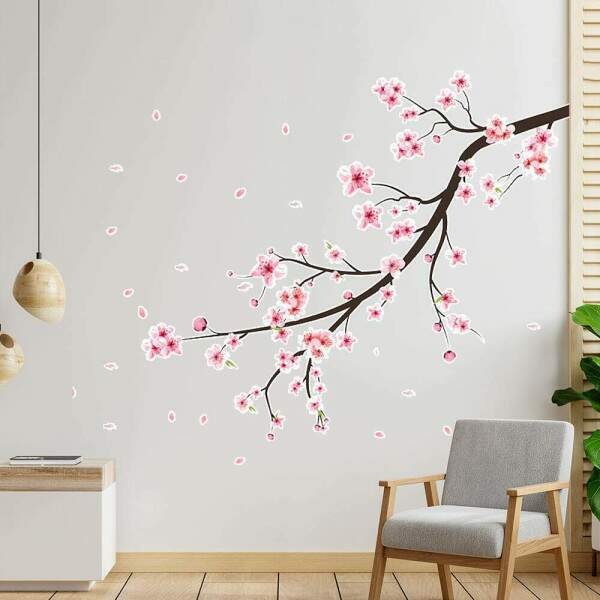 Adesivo de Parede Sakura Delicada