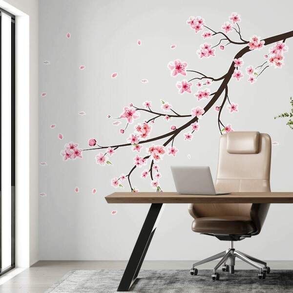 Adesivo de Parede Sakura Delicada