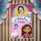 Banner em Lona Infantil Inspirado em M�gica da Gabby com Foto e Nome