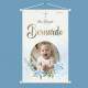 Banner em Lona Infantil Para Batizado com Nome Delicado